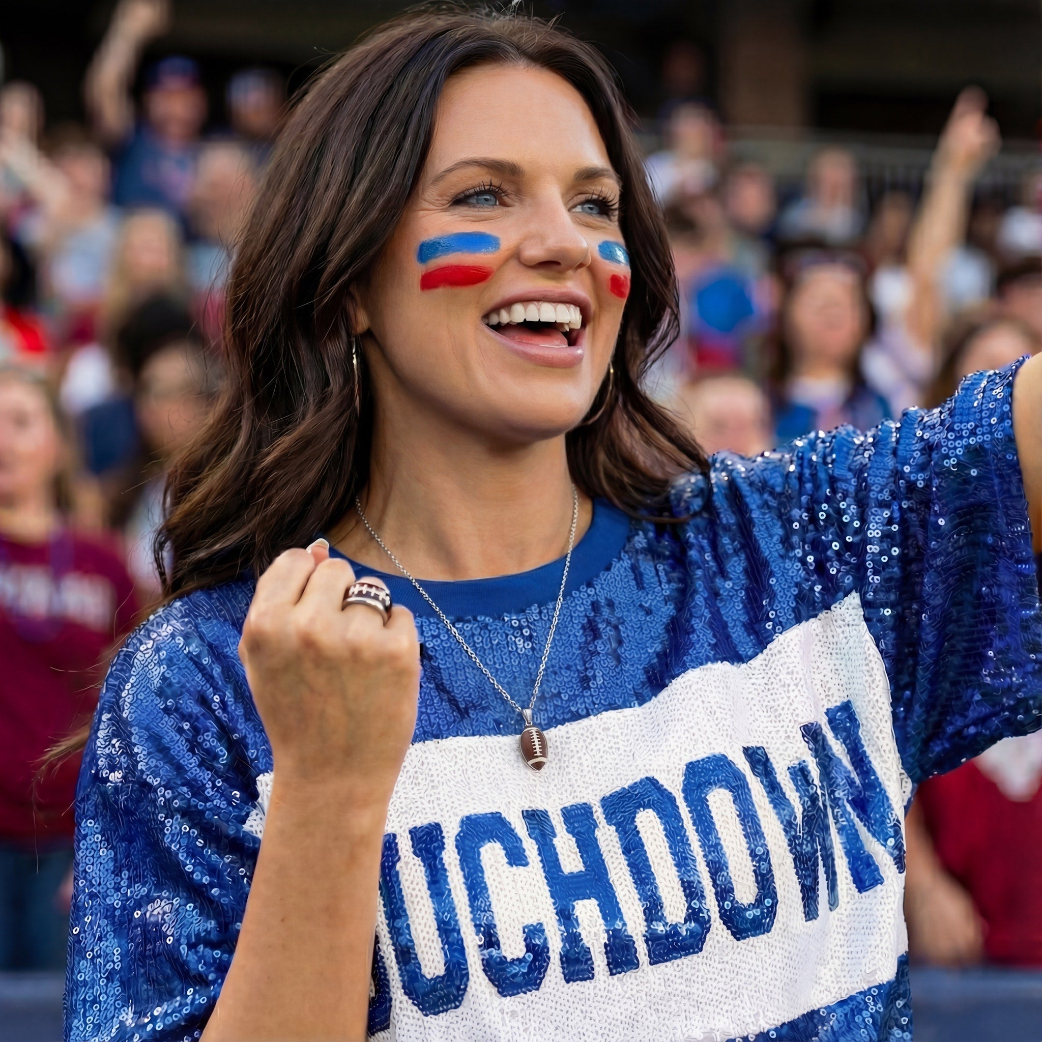 Football Spinner Pendant by ALEX AND ANI at Shirley Shoppe