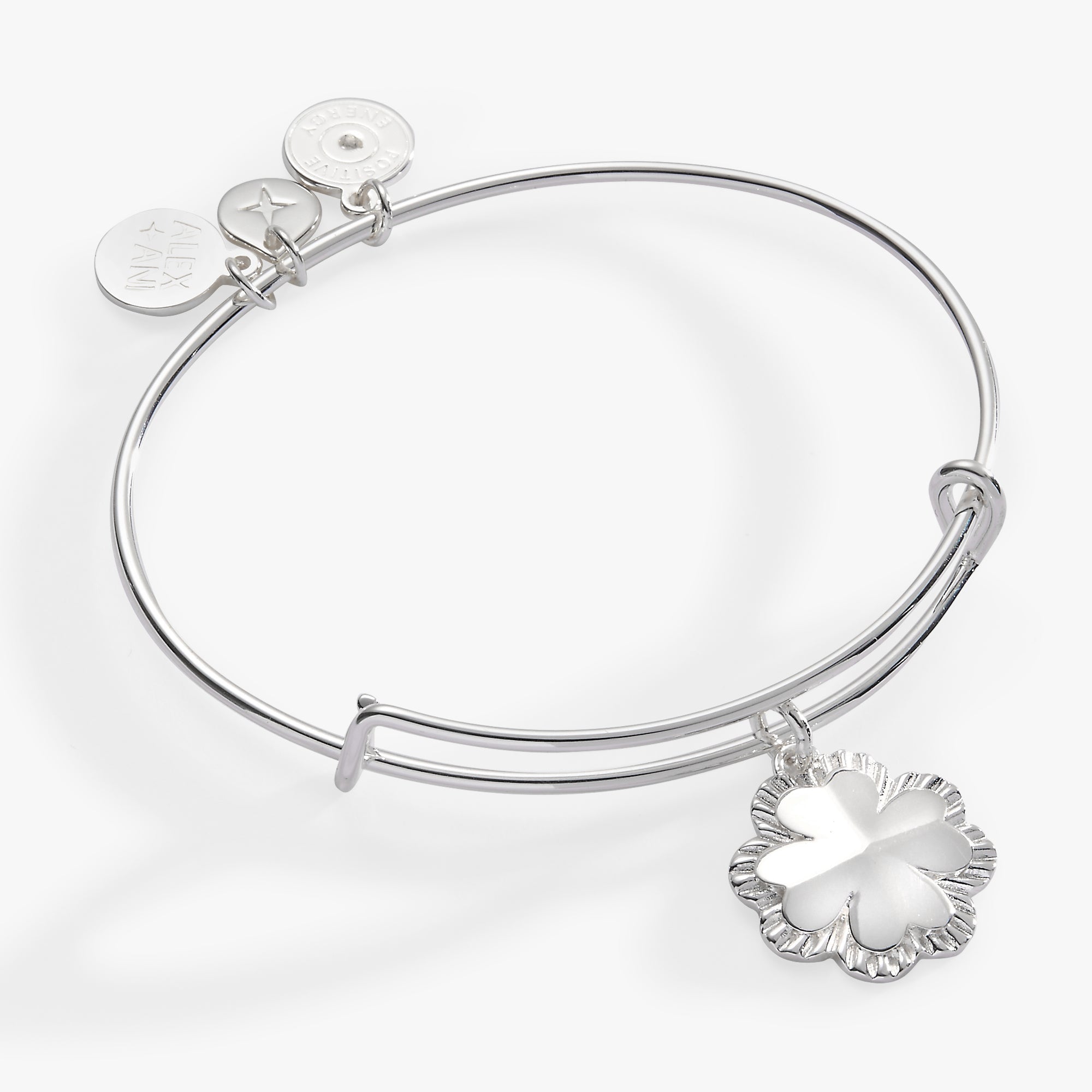 Four - Leaf Clover Charm Bangle by ALEX AND ANI at Shirley Shoppe