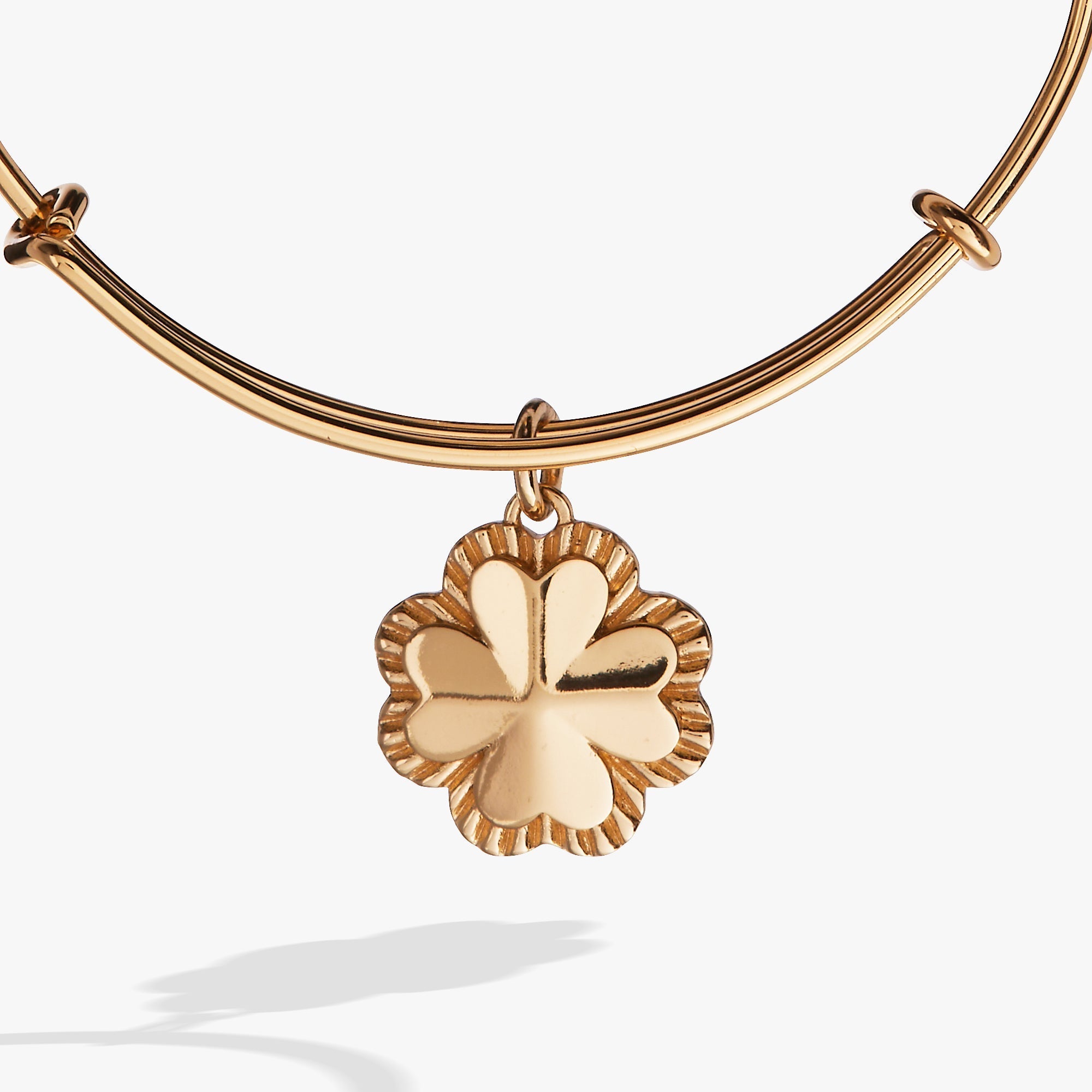 Four - Leaf Clover Charm Bangle by ALEX AND ANI at Shirley Shoppe