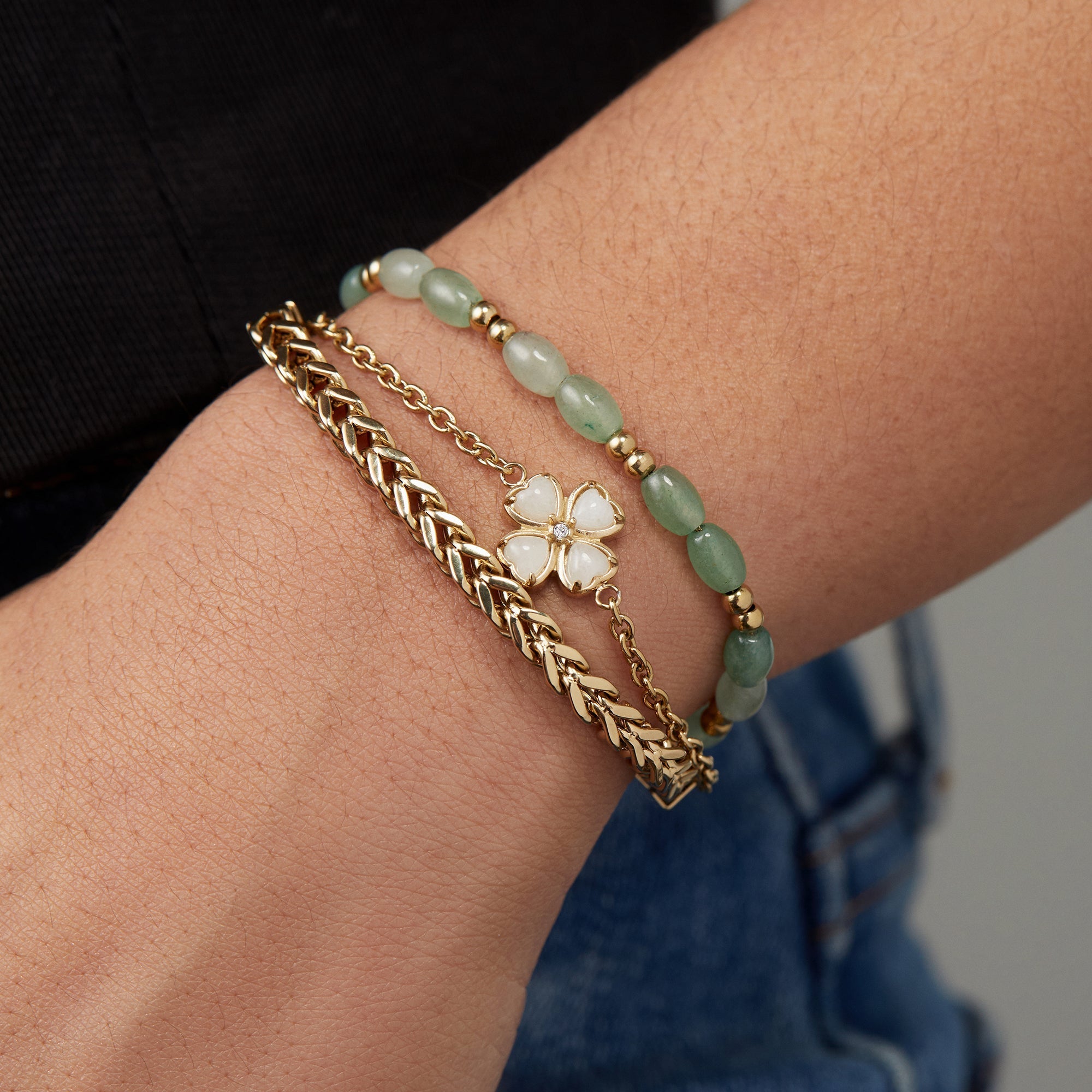 Four - Leaf Clover Stranded™ Bracelet Set by ALEX AND ANI at Shirley Shoppe