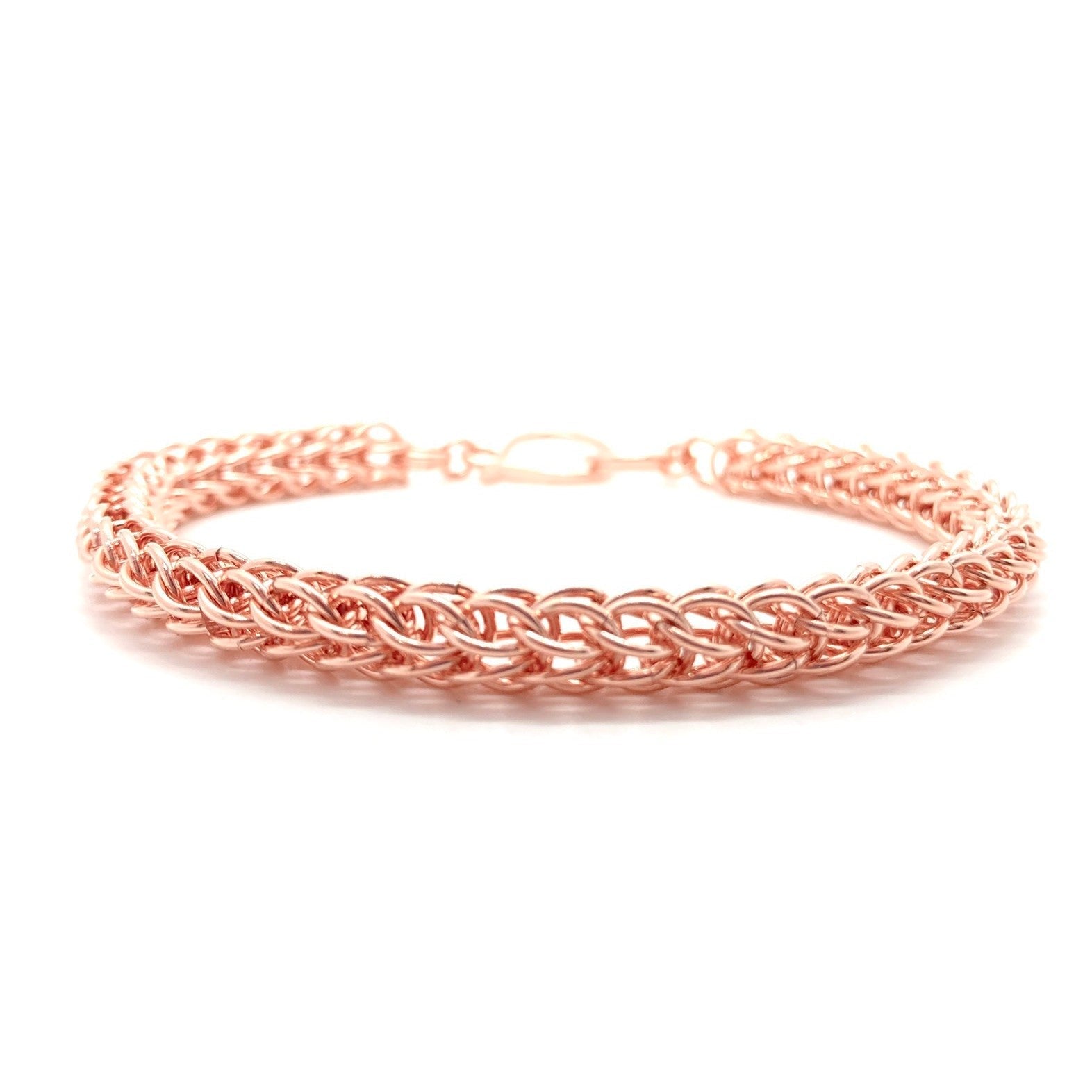 Foxtail Chainmaille Bracelet in Copper by Alison Morse at Shirley Shoppe