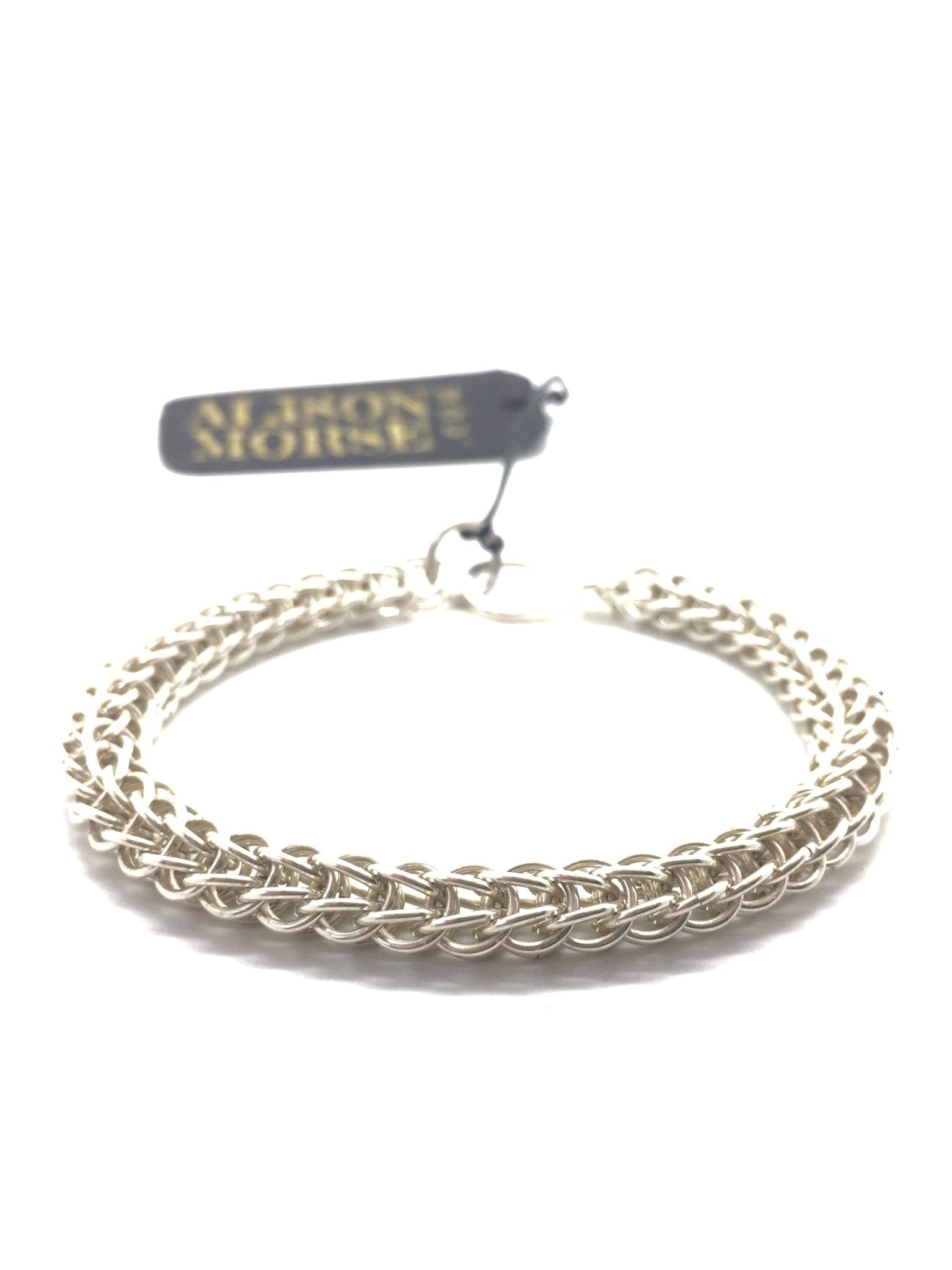 Foxtail Chainmaille Bracelet in Sterling Silver by Alison Morse at Shirley Shoppe