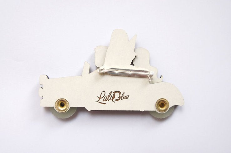 Frankenstein’s Car Brooch by Laliblue by Quirks! at Shirley Shoppe