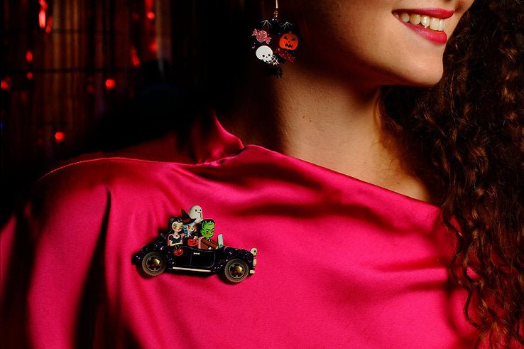 Frankenstein’s Car Brooch by Laliblue by Quirks! at Shirley Shoppe