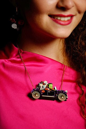 Frankenstein's Car Necklace by Laliblue by Quirks! at Shirley Shoppe