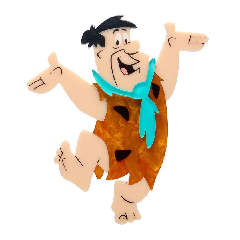 Fred Flintstone Brooch by Erstwilder by Quirks! at Shirley Shoppe