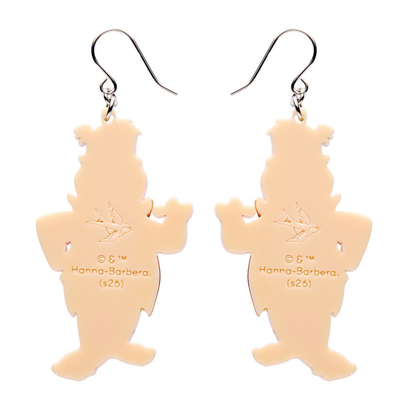Fred Flintstone Drop Earrings by Erstwilder by Quirks! at Shirley Shoppe