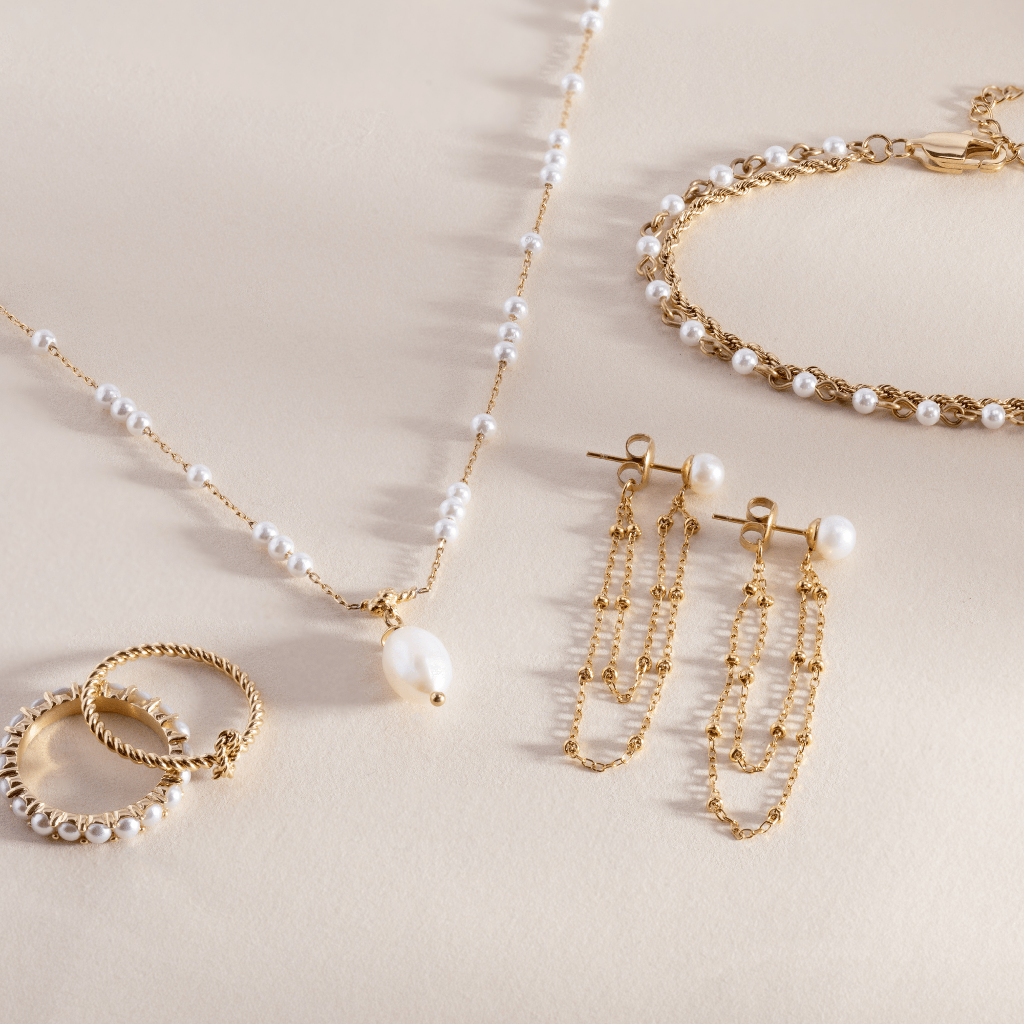 Freshwater Pearl Front - and - Back Earrings by ALEX AND ANI at Shirley Shoppe