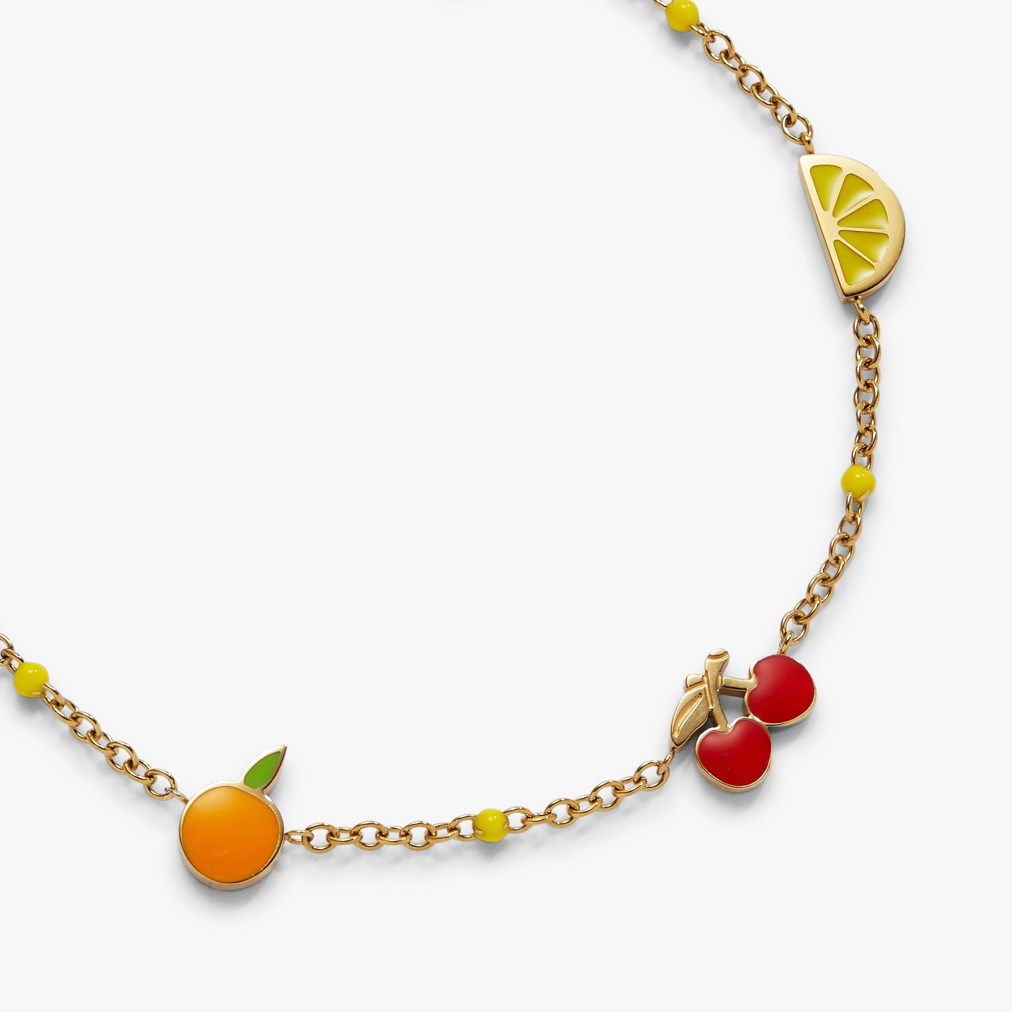 Fruit Inline Charm Anklet by ALEX AND ANI at Shirley Shoppe