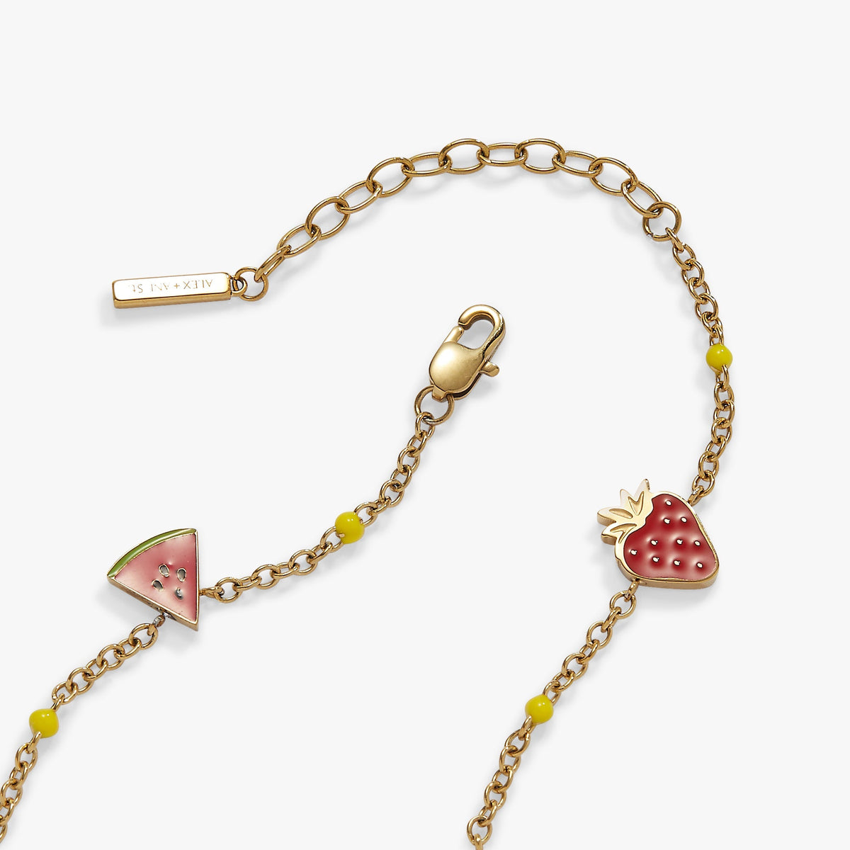 Fruit Inline Charm Anklet by ALEX AND ANI at Shirley Shoppe