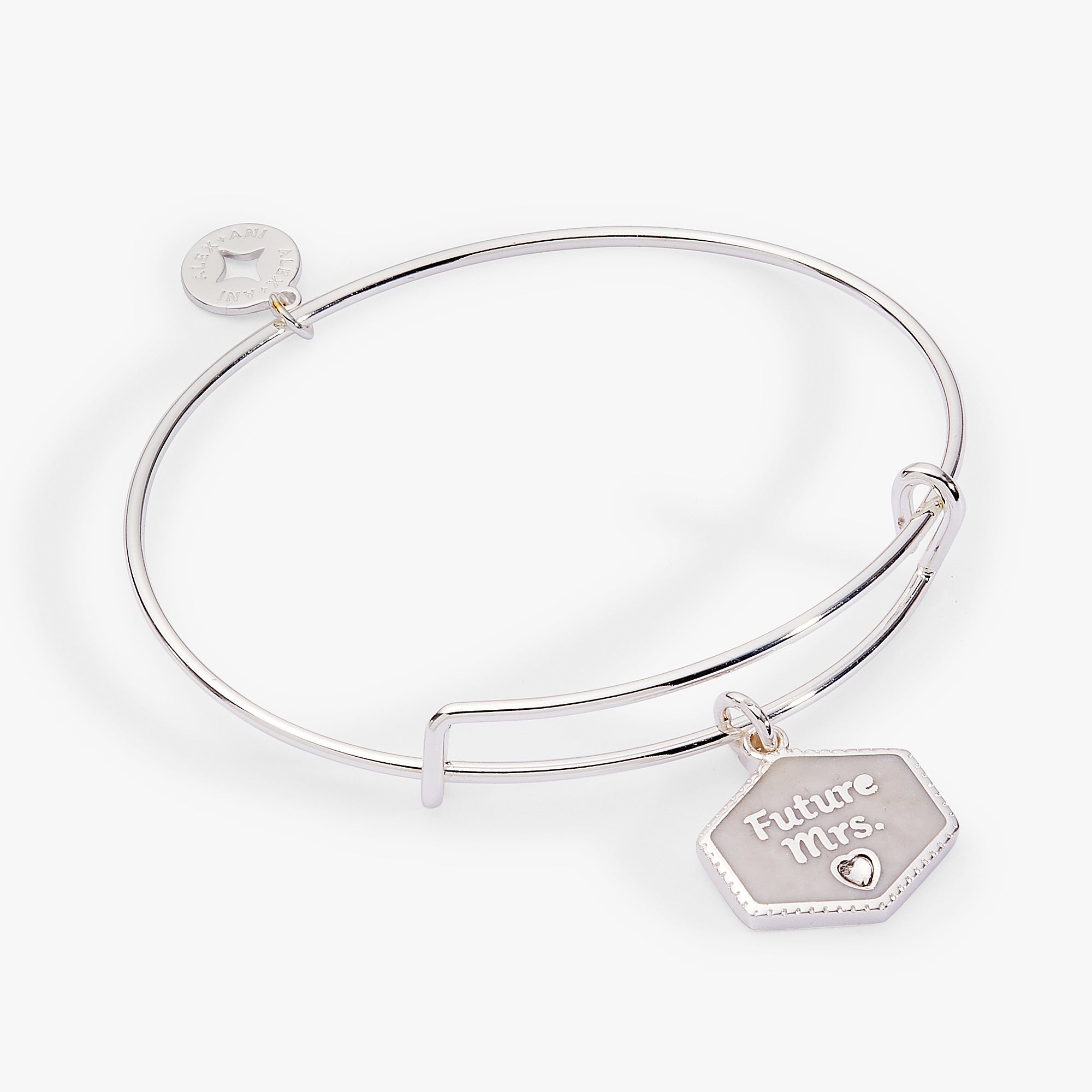 'Future Mrs.' Mother of Pearl Charm Bangle by ALEX AND ANI at Shirley Shoppe