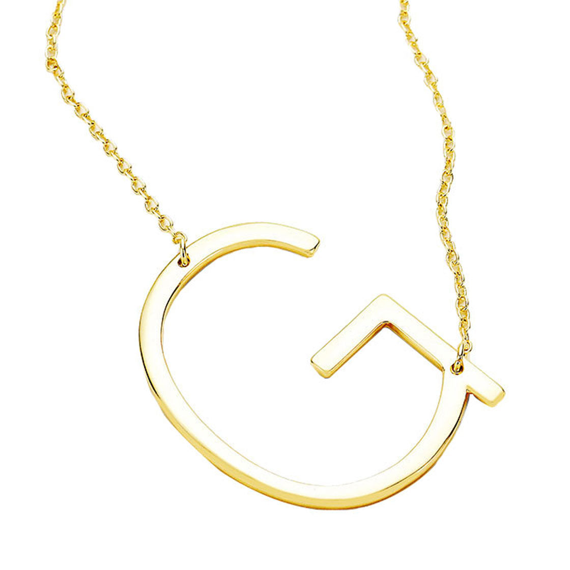 G Monogram Metal Pendant Necklace