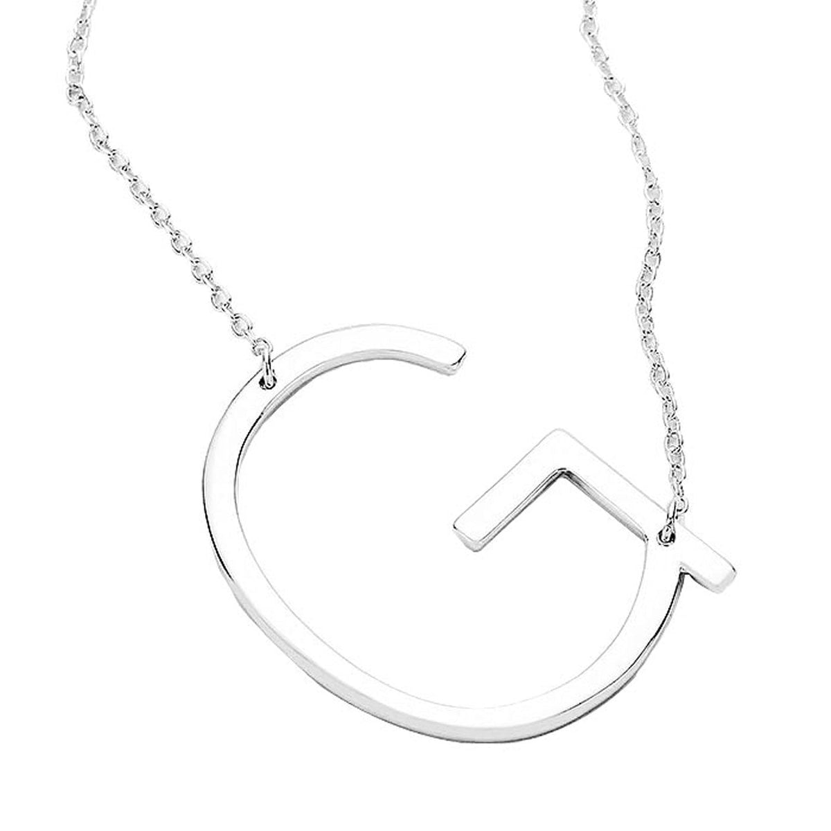 G Monogram Metal Pendant Necklace