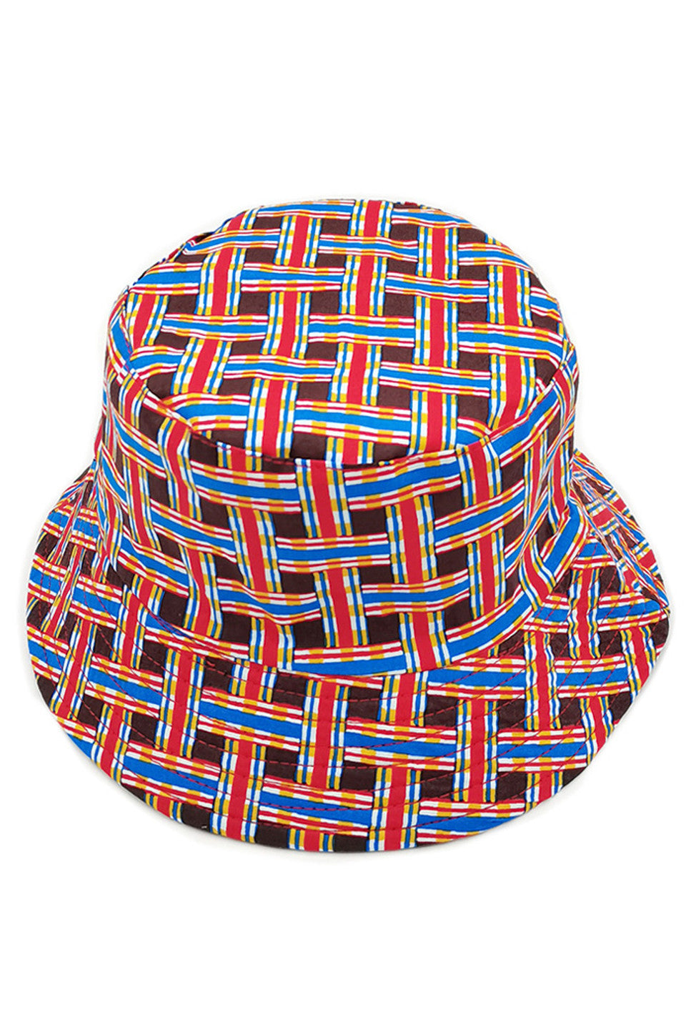 GEOMETRIC REVERSIBLE BUCKET HAT