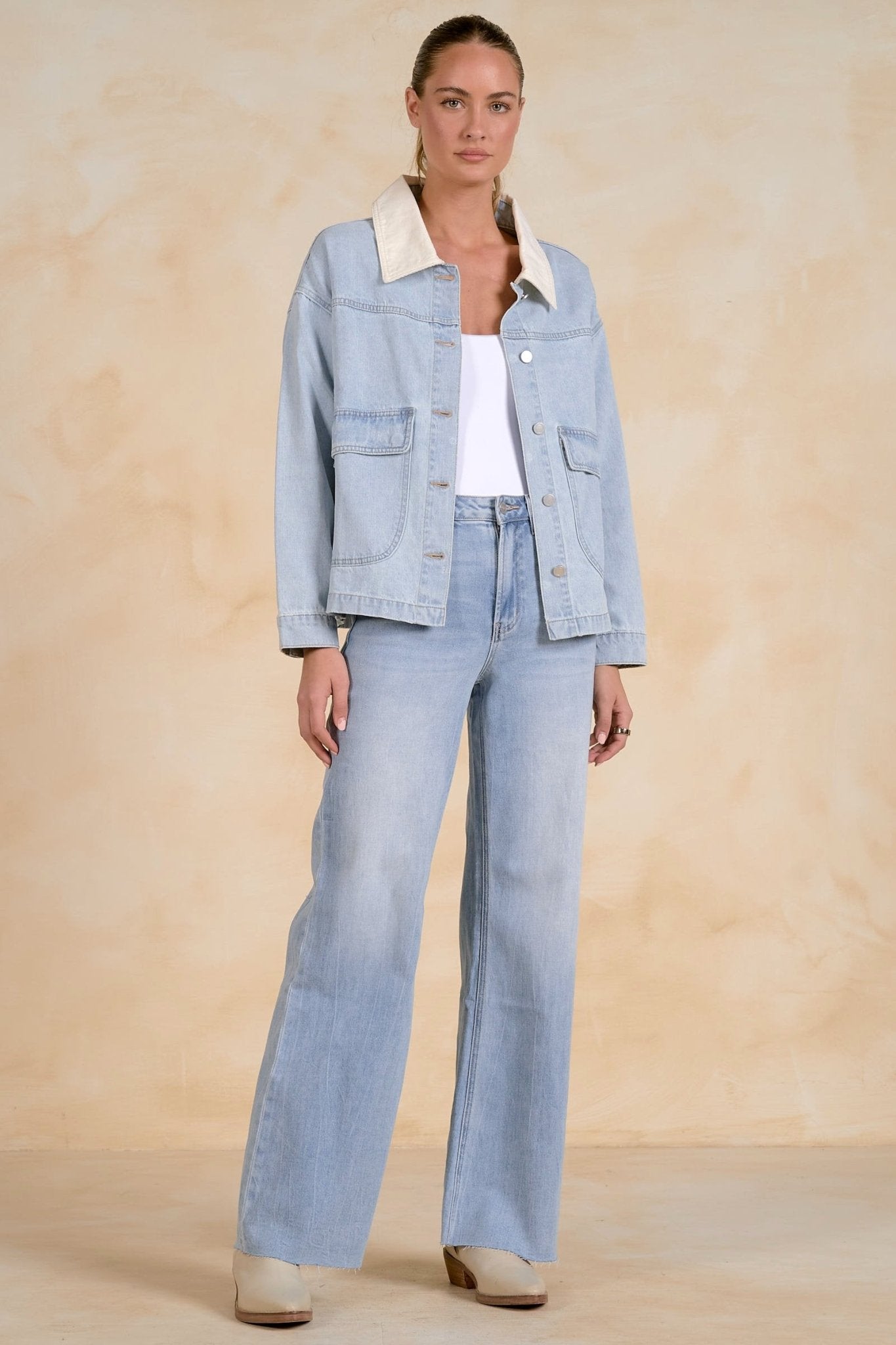 Gia Denim Jacket by Shop Elan at Shirley Shoppe