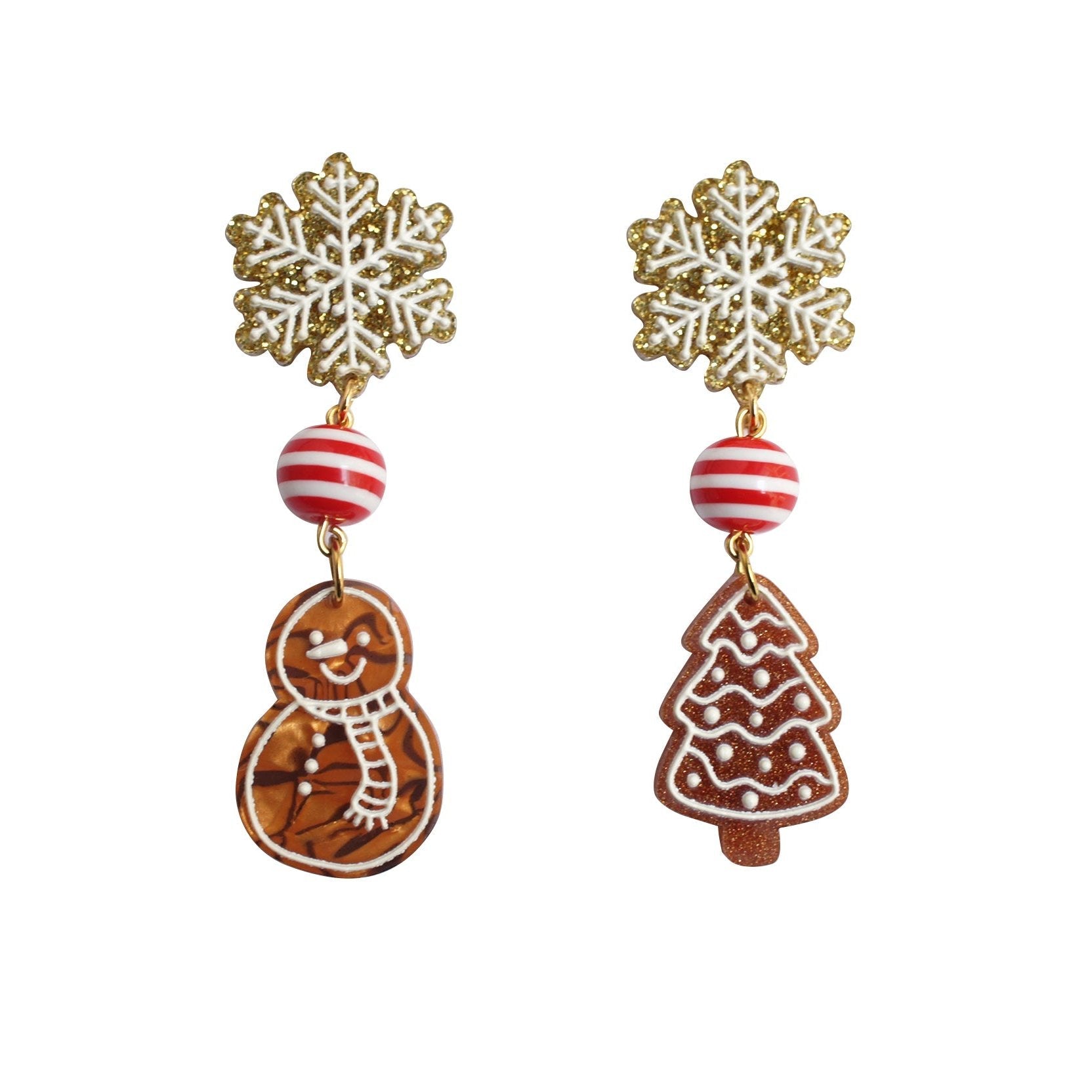 Gingerbread Earrings by Laliblue – Retro Statement Jewelry Laliblue by Quirks! at Shirley Shoppe
