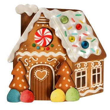 Gingerbread House Brooch by Laliblue by Quirks! at Shirley Shoppe