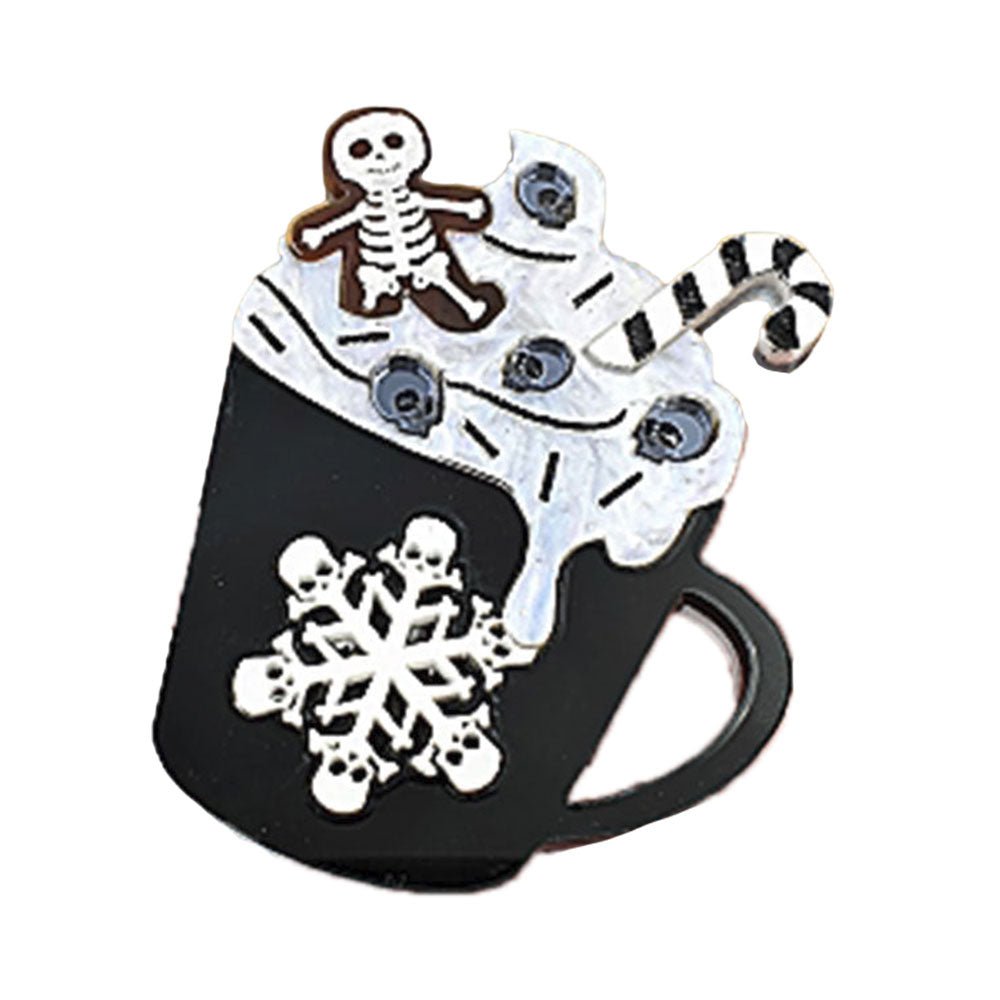 Gingerdead Latte Brooch by Cherryloco by Quirks! at Shirley Shoppe