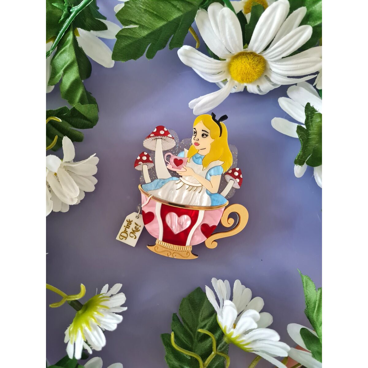 Girl in a Teacup Brooch by Cherryloco by Quirks! at Shirley Shoppe