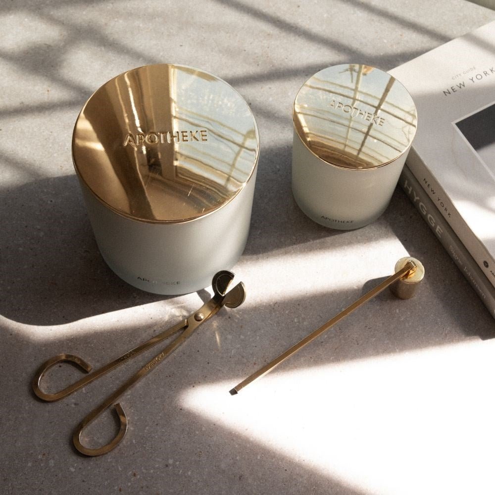Gold 3-Wick Candle Lid by APOTHEKE at Shirley Shoppe