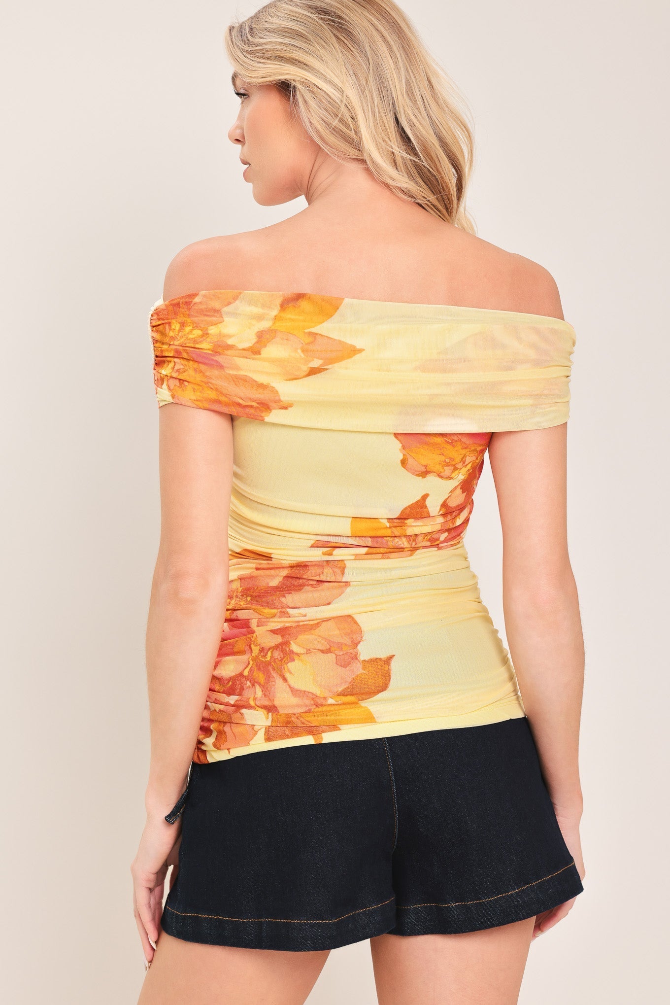 GOLDEN HOUR POWER MESH TOP by Flying Tomato at Shirley Shoppe
