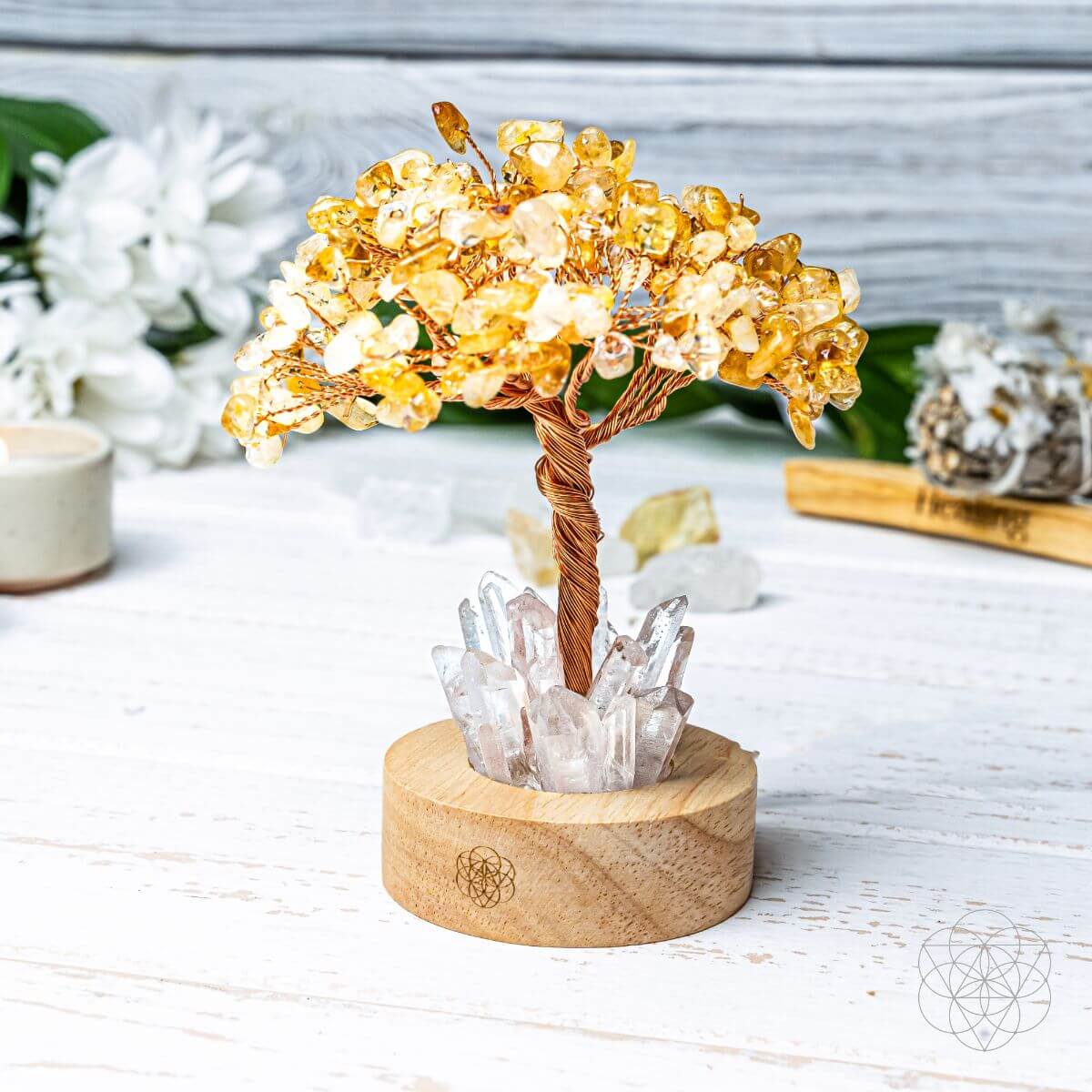 Golden Lamp of Wealth - Citrine Tree by Conscious Items at Shirley Shoppe