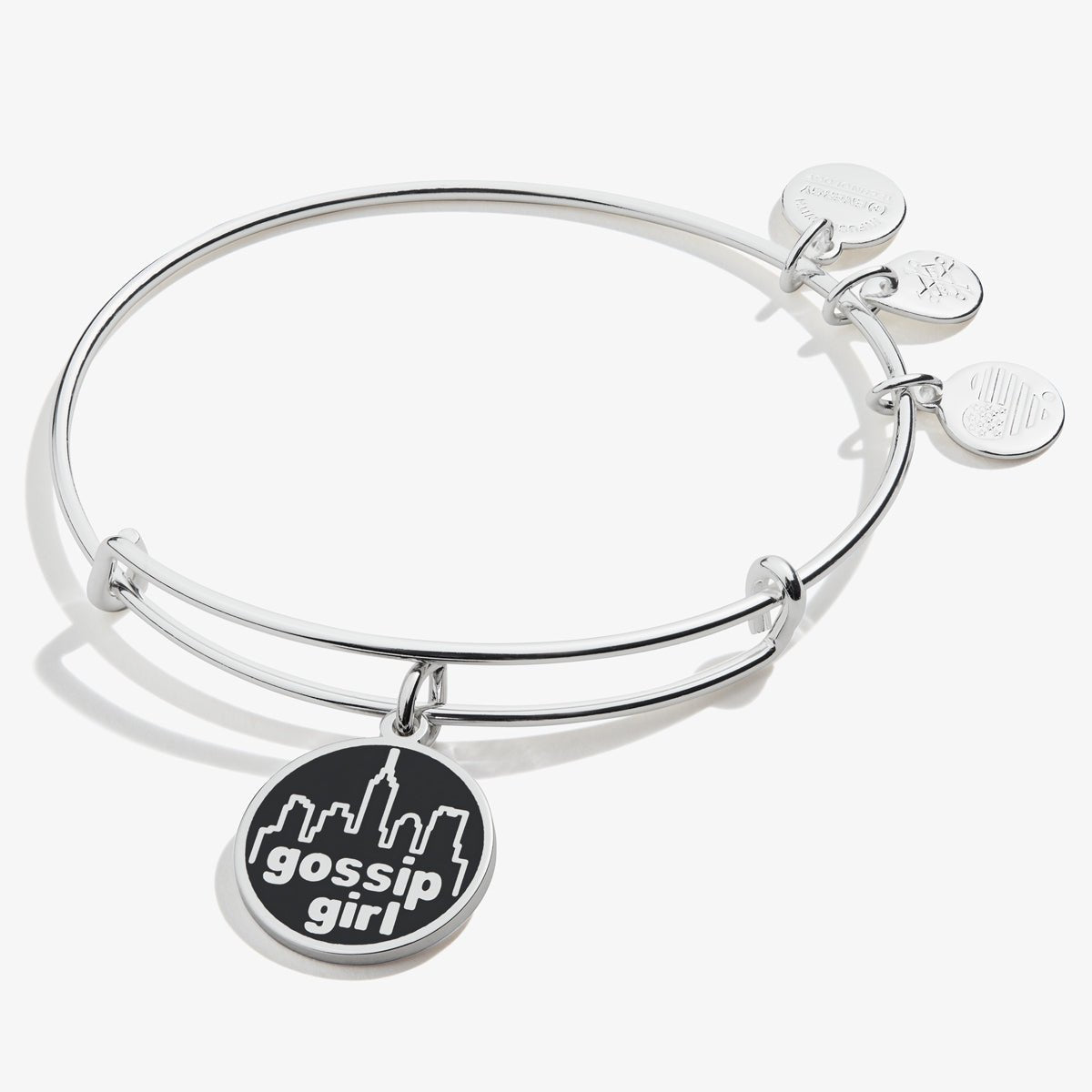 Gossip Girl Logo Charm Bangle by ALEX AND ANI at Shirley Shoppe