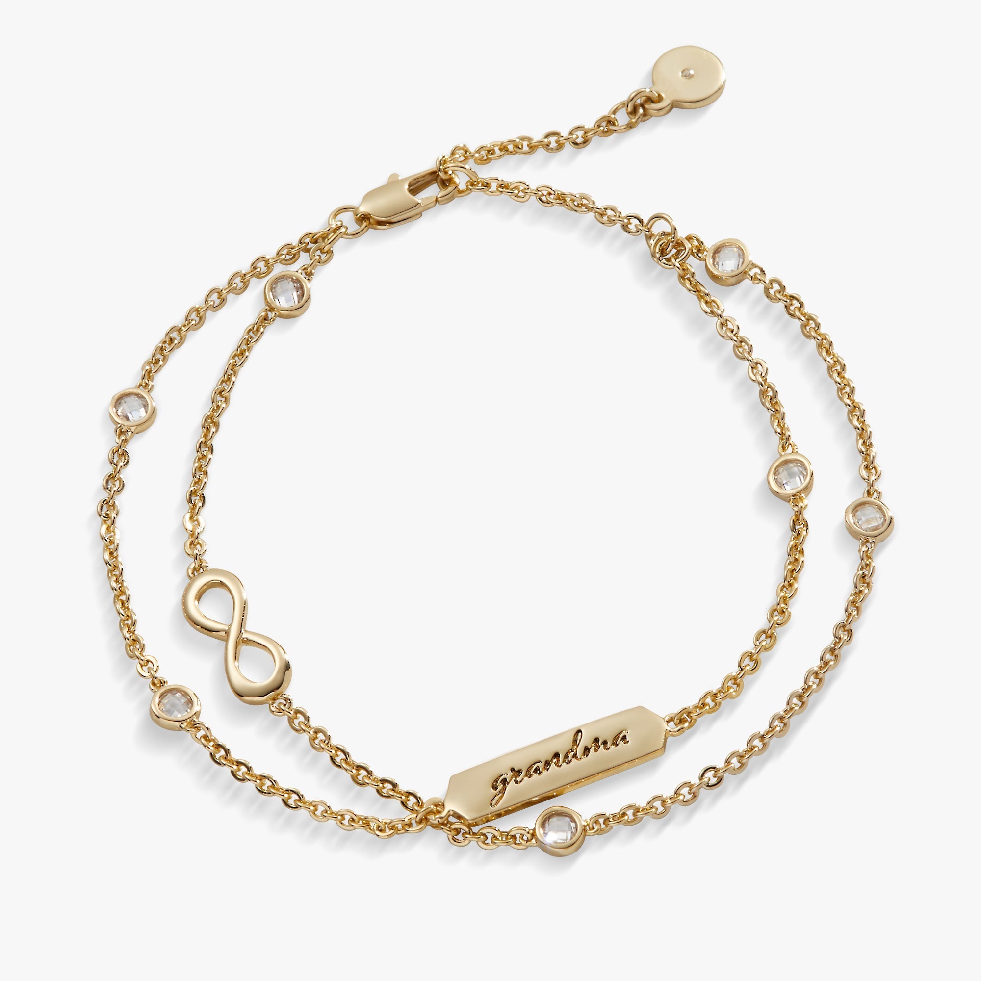 Grandma Infinity Chain Double Strand Bracelet by ALEX AND ANI at Shirley Shoppe