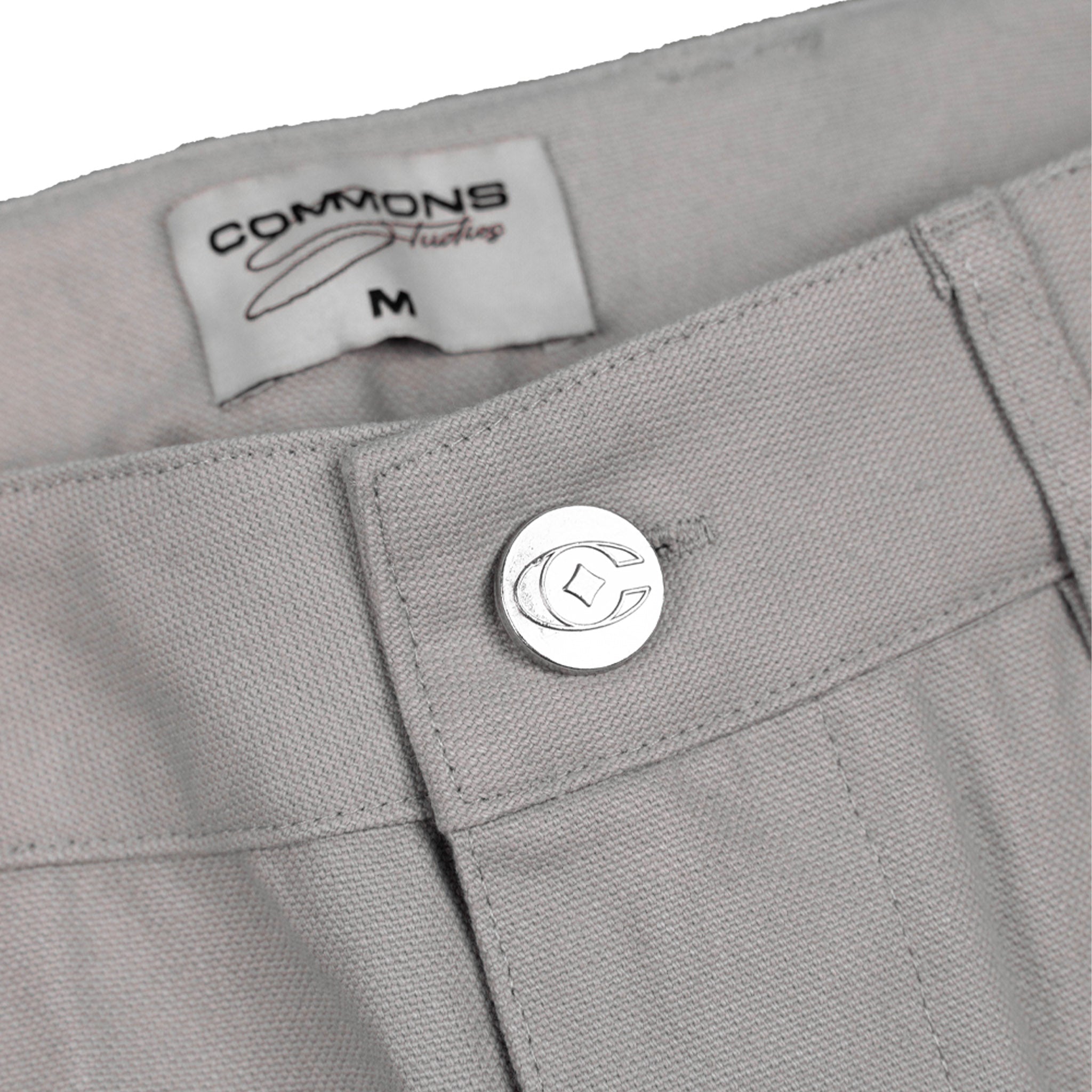 Commons Double Knee Canvas Short Grey
