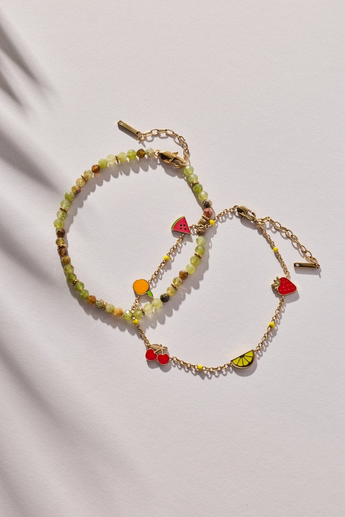 Green Ombre Semi-Precious Beaded Anklet by ALEX AND ANI at Shirley Shoppe