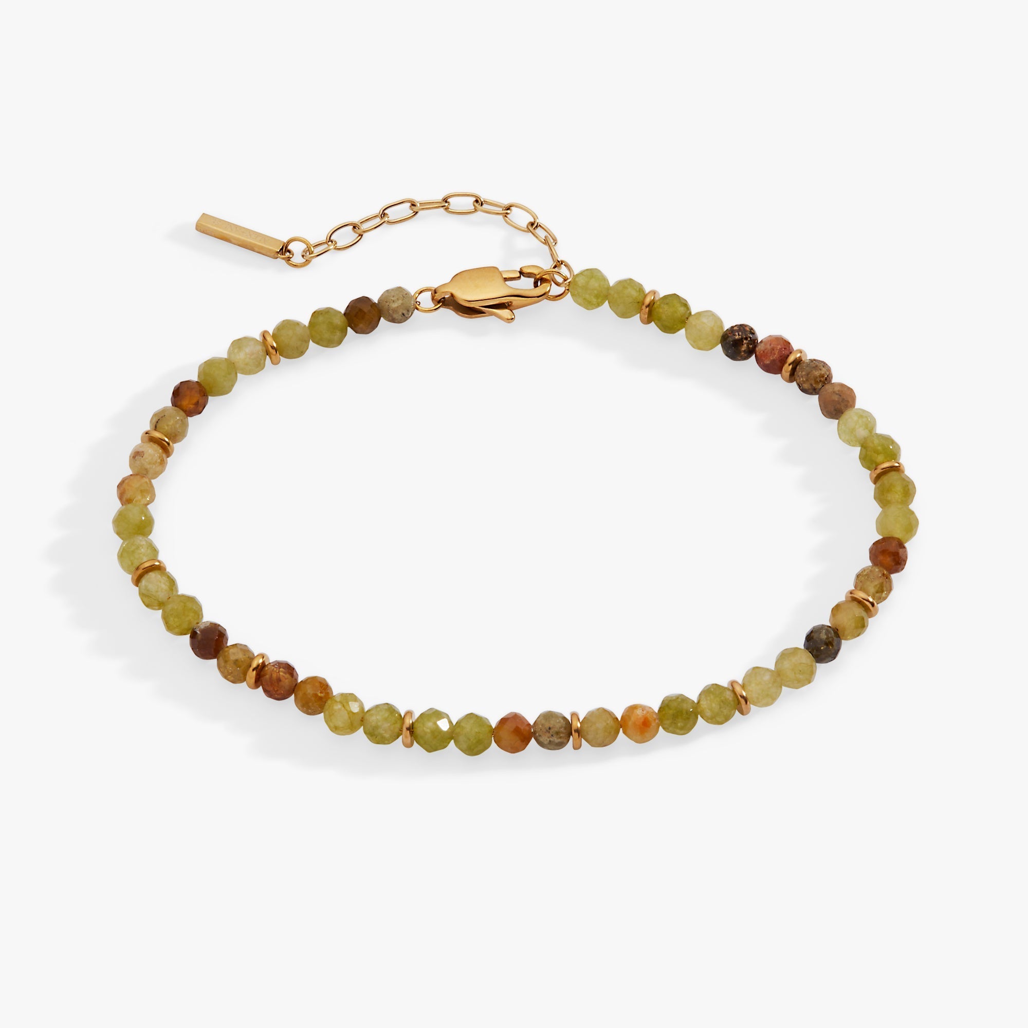 Green Ombre Semi-Precious Beaded Anklet by ALEX AND ANI at Shirley Shoppe