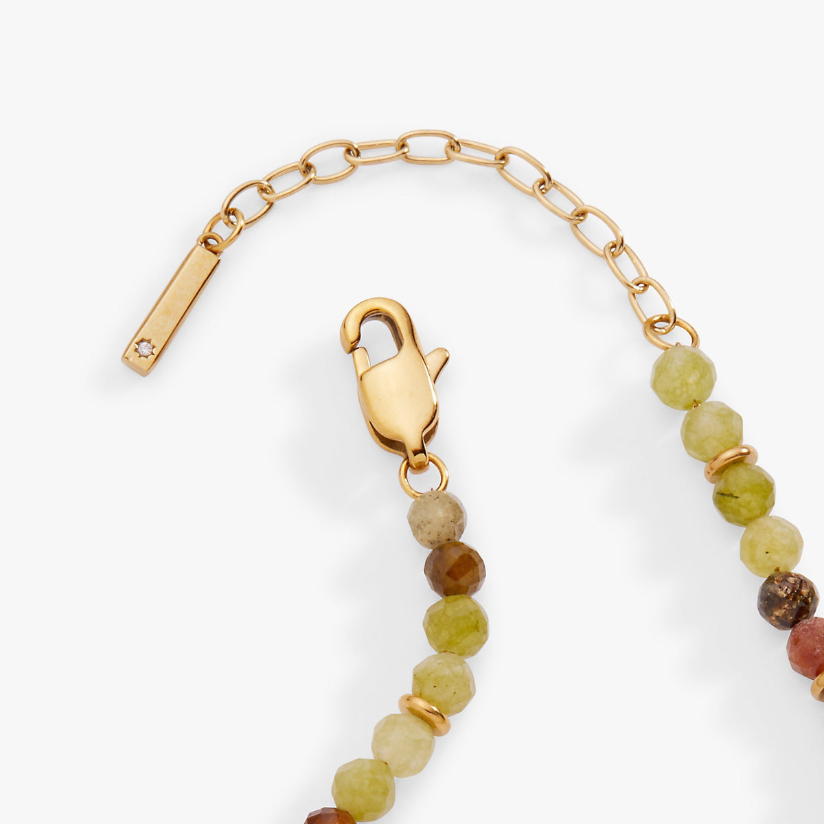 Green Ombre Semi-Precious Beaded Anklet by ALEX AND ANI at Shirley Shoppe