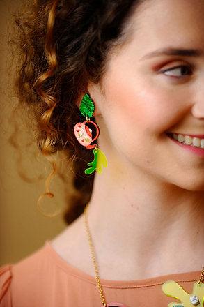 Green Tea Earrings by Laliblue by Quirks! at Shirley Shoppe