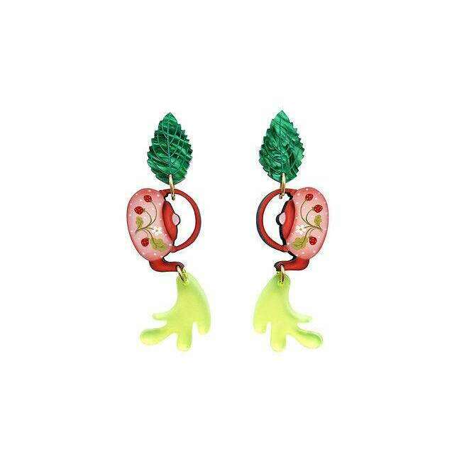Green Tea Earrings by Laliblue