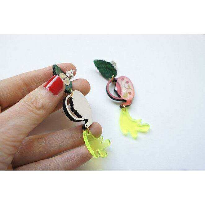 Green Tea Earrings by Laliblue