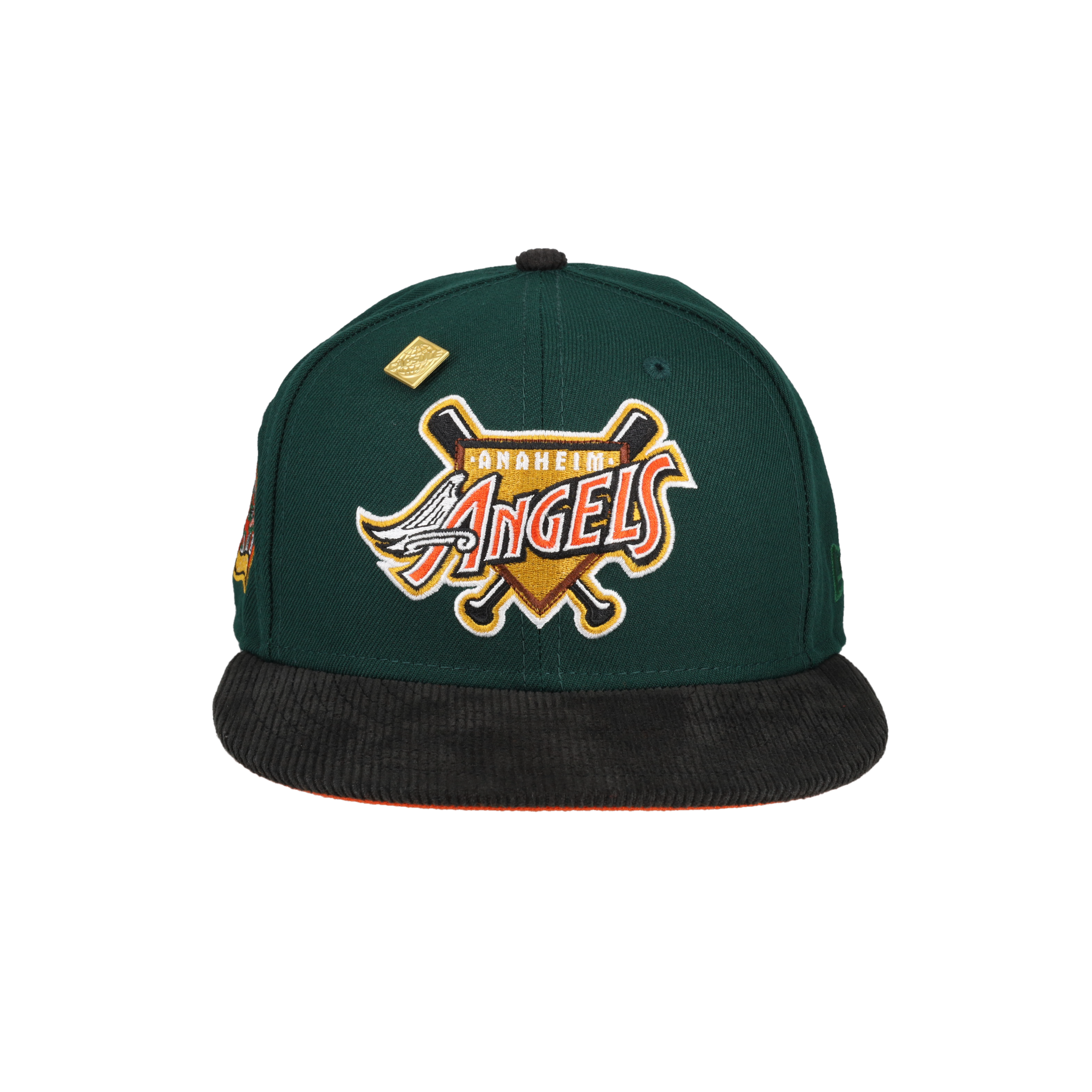 Anaheim Angels 40th Season Patch Corduroy Brim 59Fifty Fitted Hat