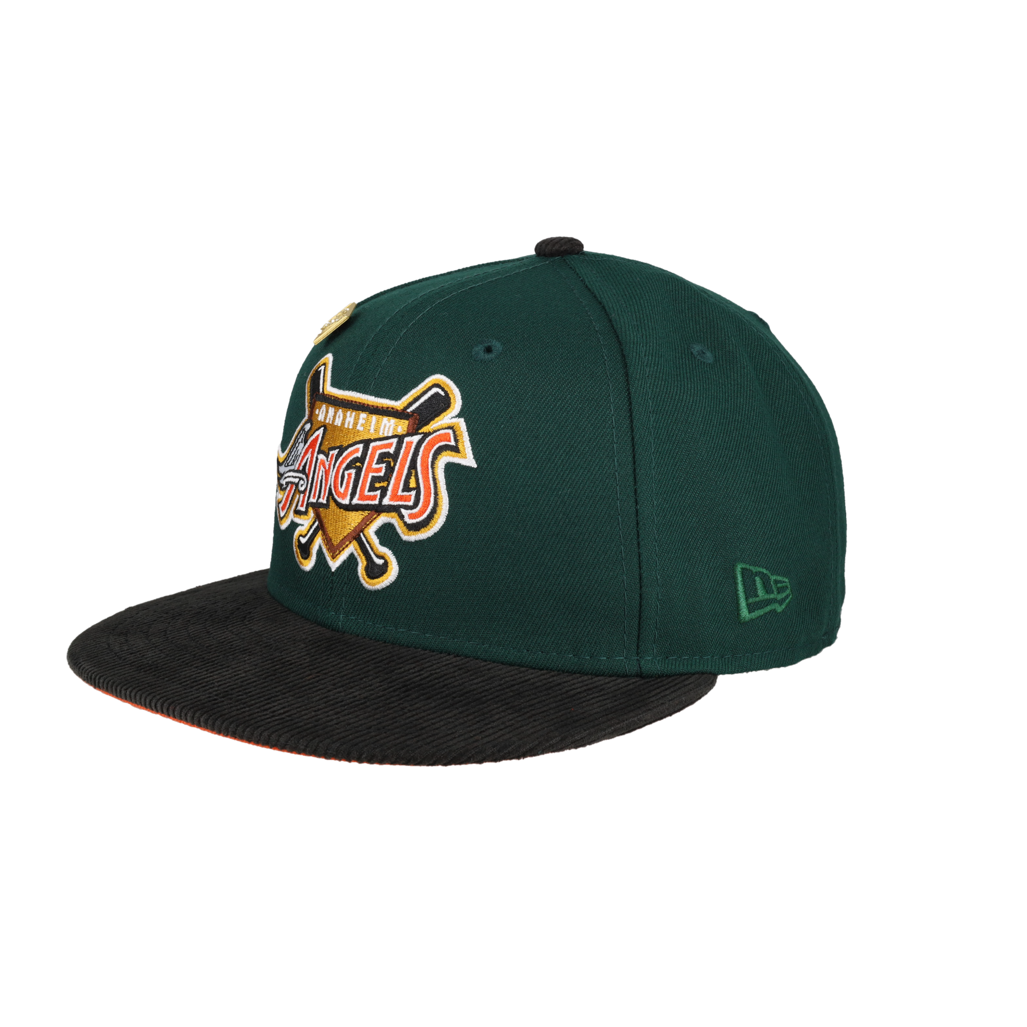 Anaheim Angels 40th Season Patch Corduroy Brim 59Fifty Fitted Hat