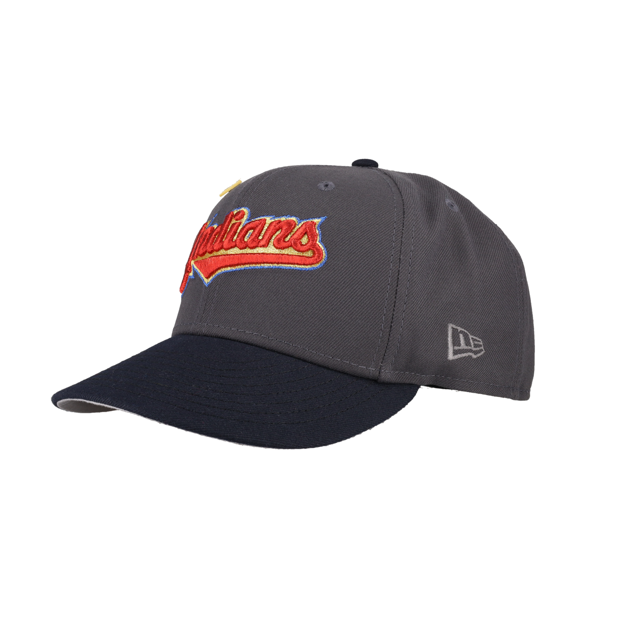 Cleveland Indians Red Metallic Stitching Inaugural Season Fitted Hat