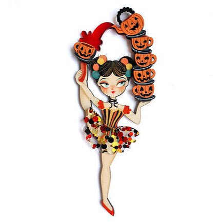 Halloween Contortionist Brooch by Laliblue – Retro Kitschy Statement Brooch for Collectors by Quirks! at Shirley Shoppe