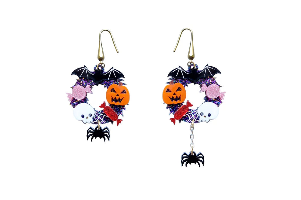 Halloween Crowns Earrings by Laliblue