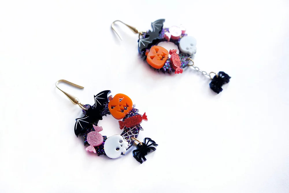 Halloween Crowns Earrings by Laliblue