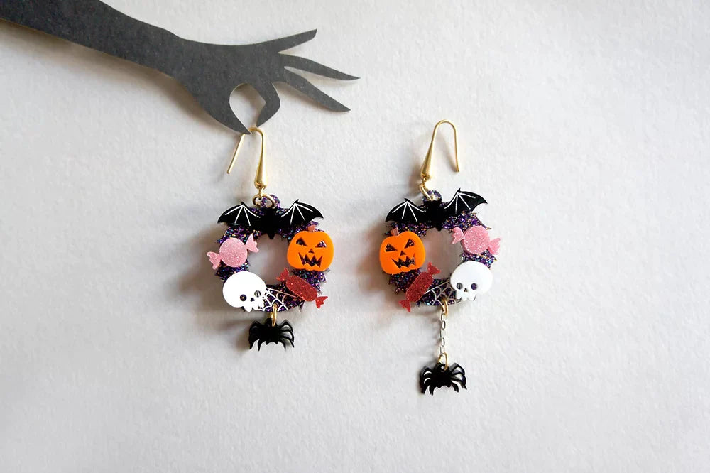 Halloween Crowns Earrings by Laliblue