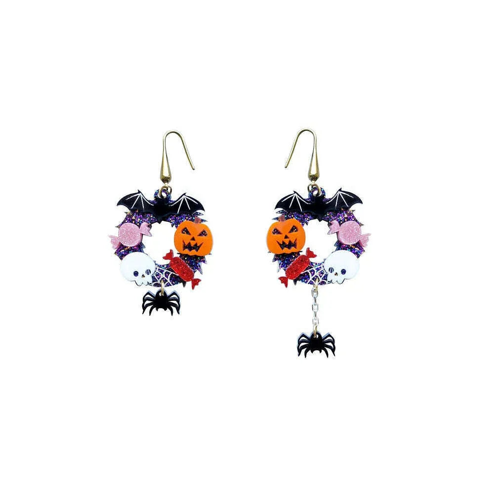 Halloween Crowns Earrings by Laliblue