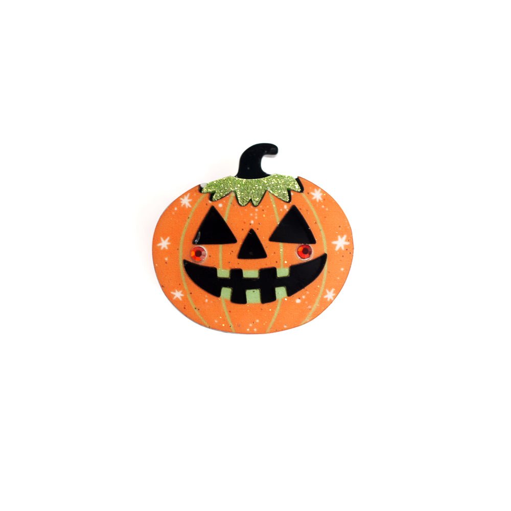 Halloween Pumpkin Button Cover by Laliblue by Quirks! at Shirley Shoppe