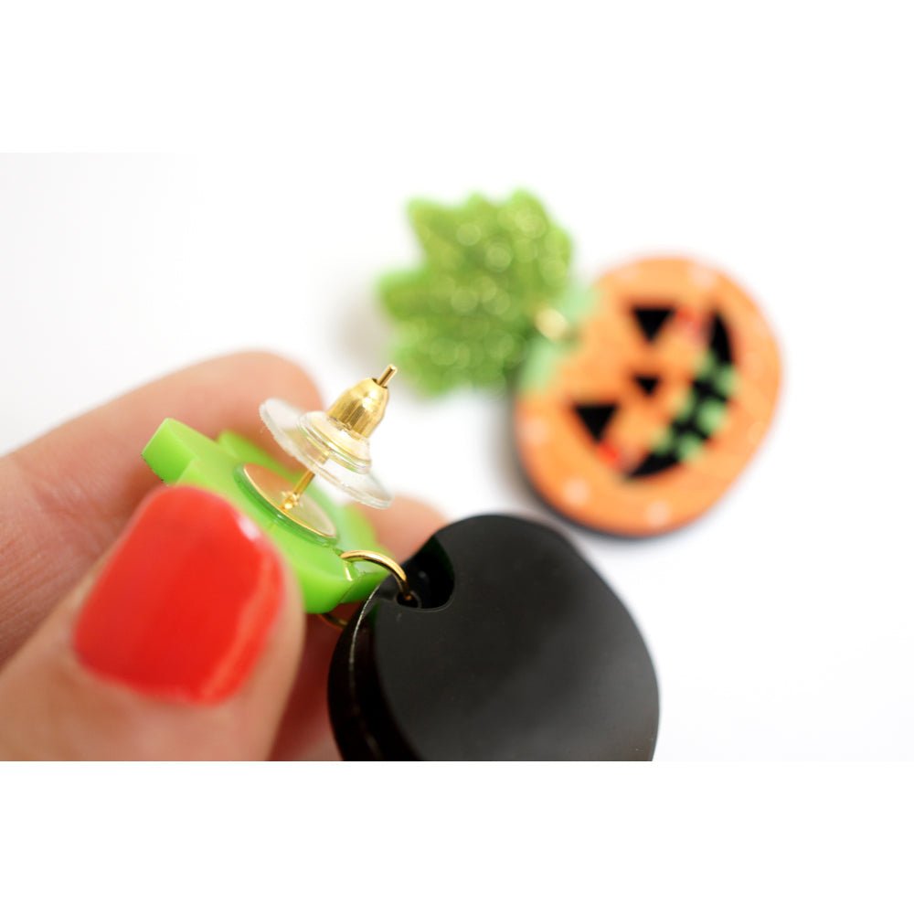 Halloween Pumpkin Earrings by Laliblue by Quirks! at Shirley Shoppe