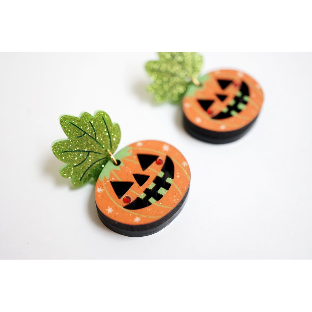 Halloween Pumpkin Earrings by Laliblue by Quirks! at Shirley Shoppe