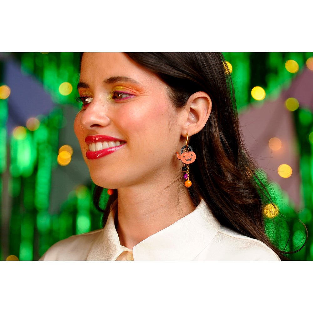 Halloween Tea Set Earrings by Laliblue by Quirks! at Shirley Shoppe