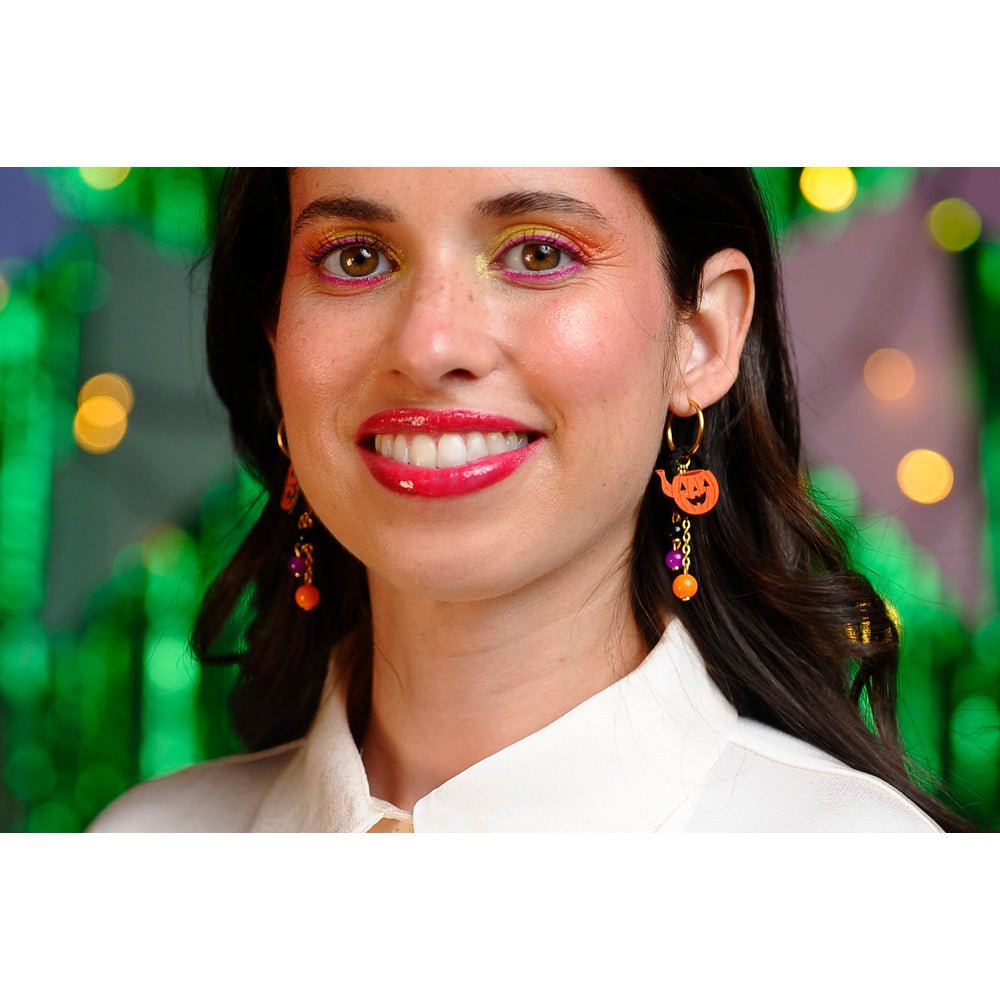 Halloween Tea Set Earrings by Laliblue by Quirks! at Shirley Shoppe