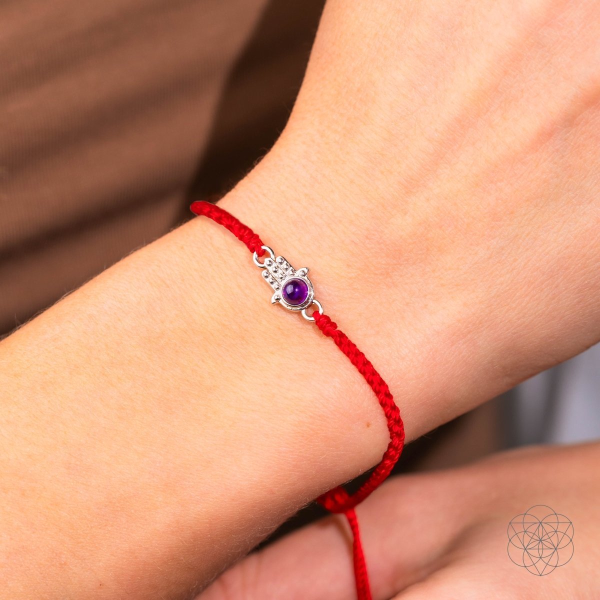 Hamsa Hand of Protection - Four-Strand Red String Bracelet by Conscious Items at Shirley Shoppe