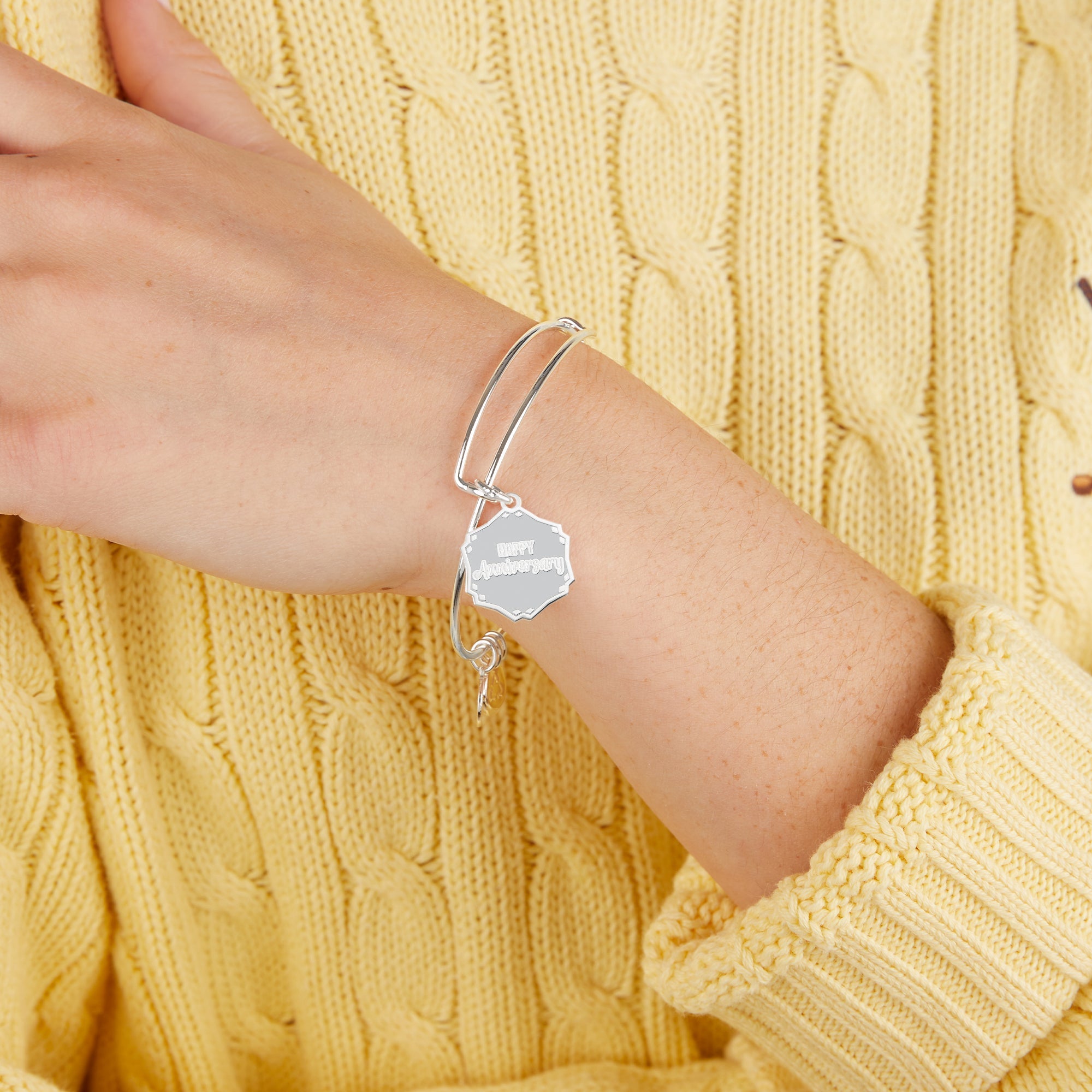 'Happy Anniversary' Charm Bangle by ALEX AND ANI at Shirley Shoppe